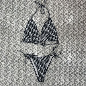 Women's Dior String Bikini in Blue, Size M